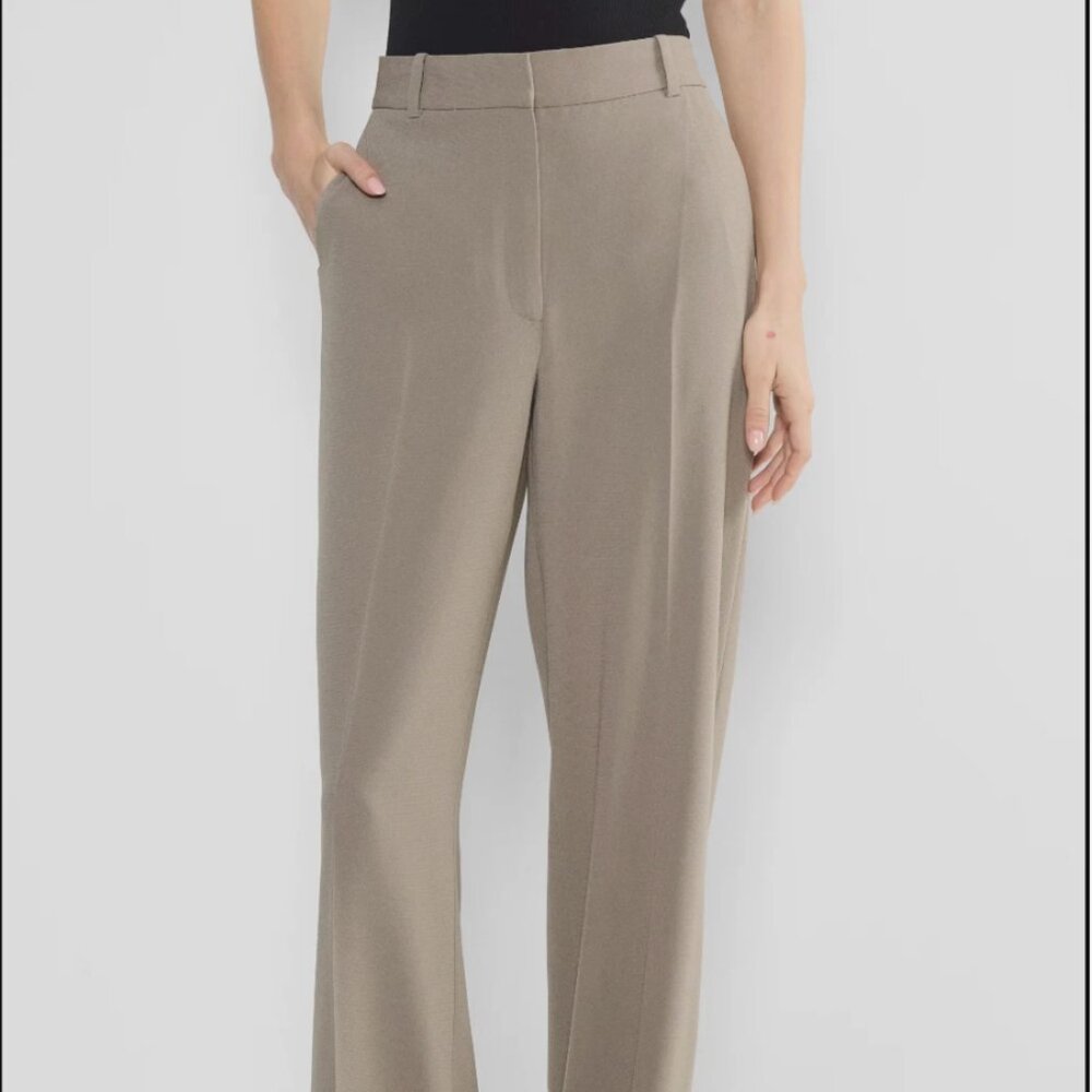 NWT - Aritzia - Babaton Agency Pant, Color Taupe, Size 2, Material Mirror Crepe